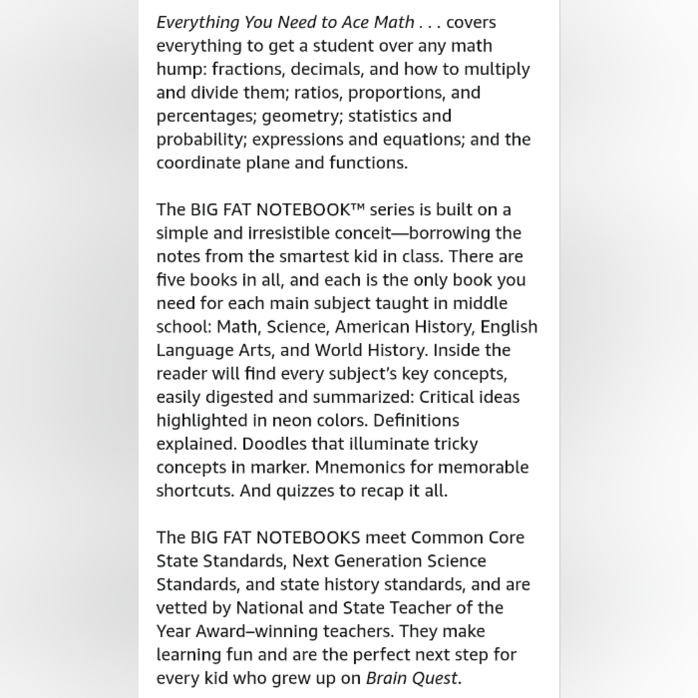 Everything You Need To Ace Math In One Big Fat Notebook - Picture 4 of 4